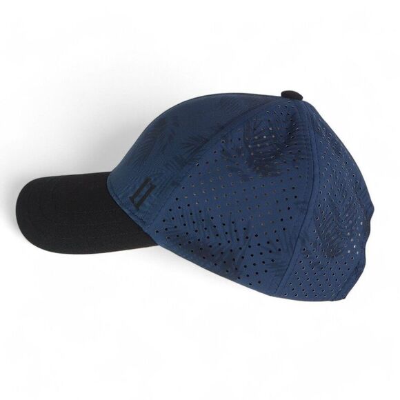 Walter Hagen Perfect 11 "Palm" Vented Cooling Golf Hat Blue / Black OS - Picture 2 of 7